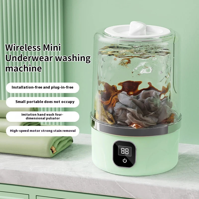 Mini Clothes Washer – Compact Laundry Machine for Travel, Dormitories & Apartments