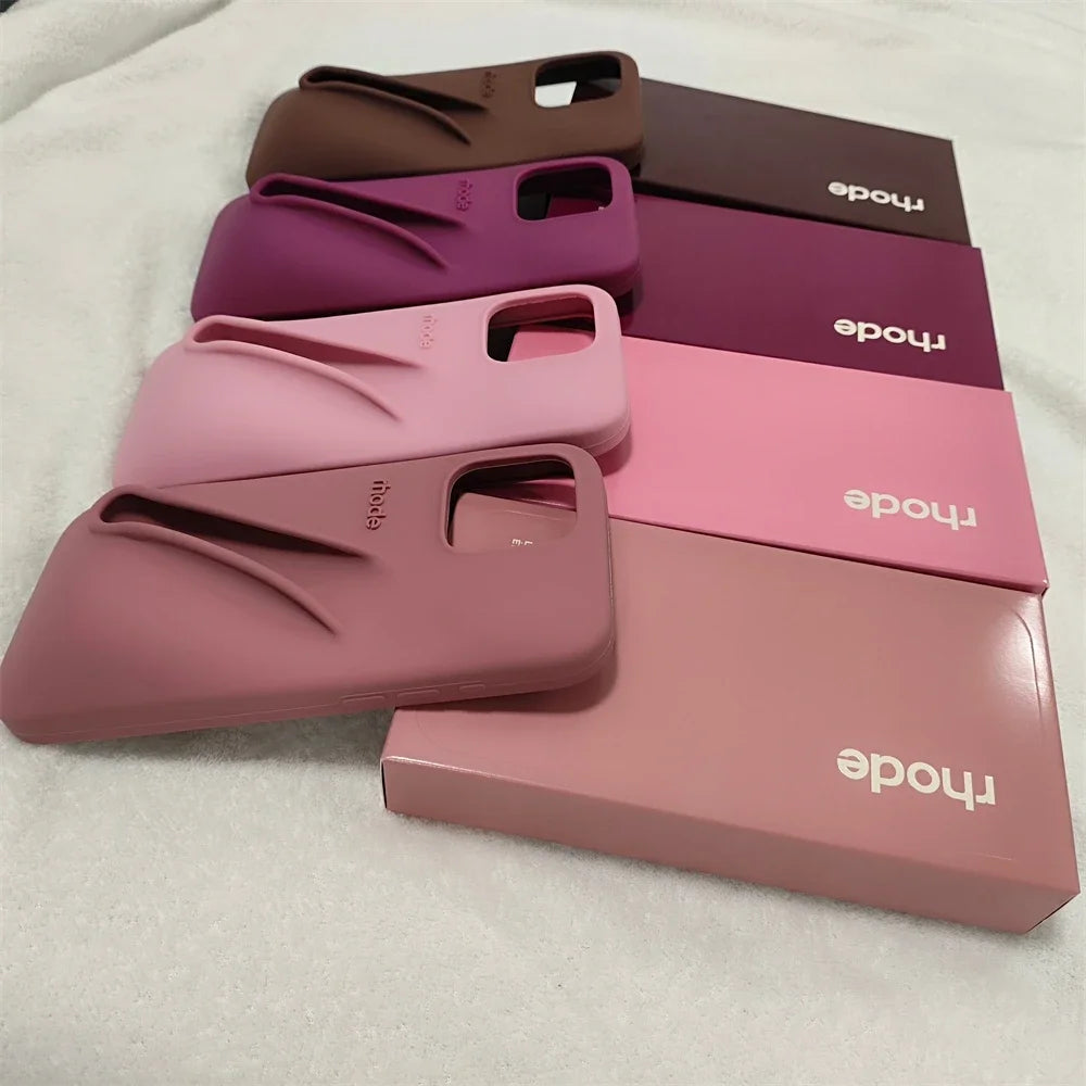 For iPhone 16 15 14 13 12 11 Pro Max Phone Case Espresso Set Plus Color Lipstick Rhode Box