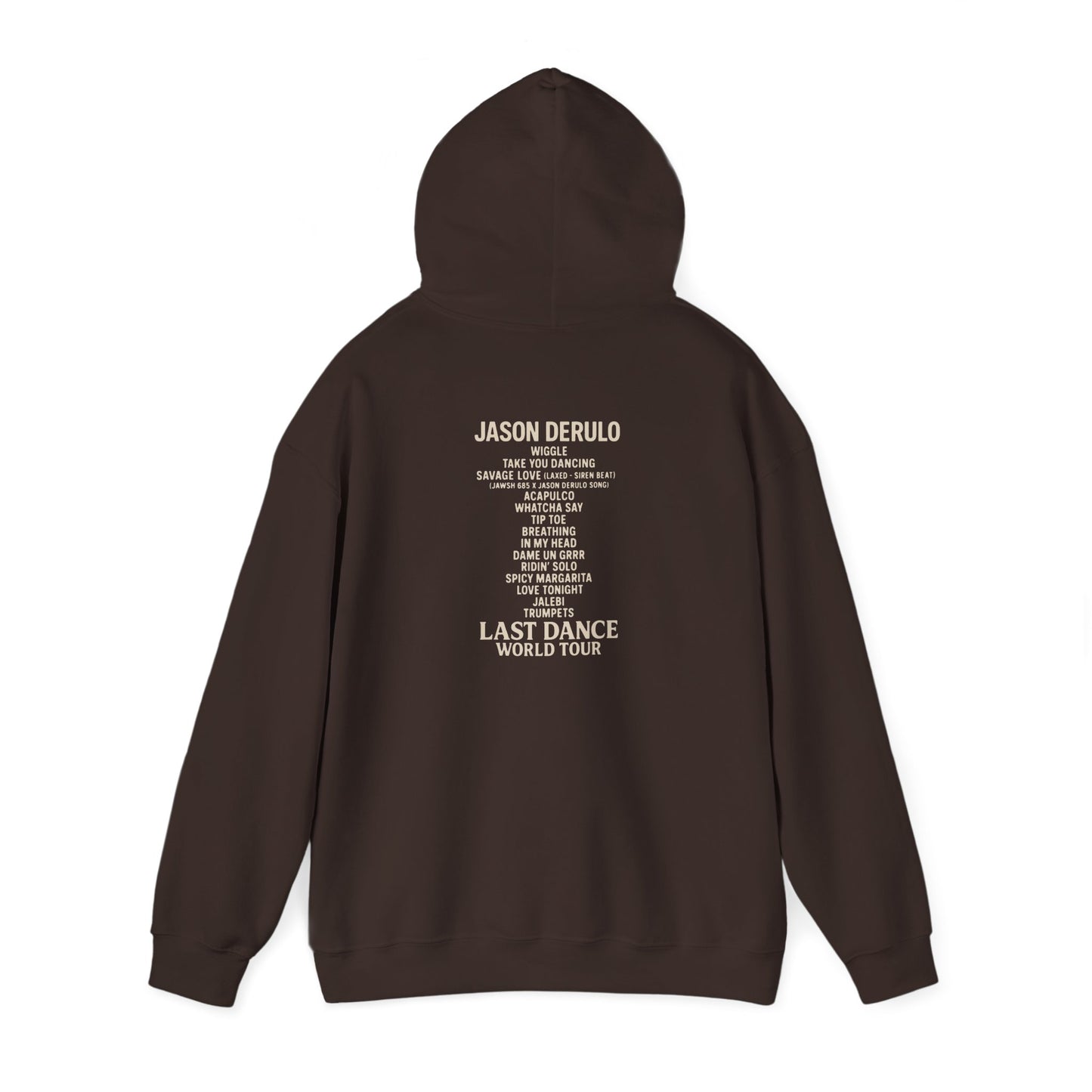 Unisex Hoodie with Jason Derulo Last Dance World Tour Design, Casual Wear, Concert Apparel, Gift for Music Lovers, Stylish Sweatshirt