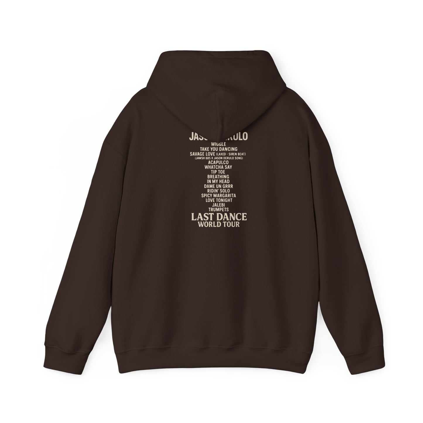 Unisex Hoodie with Jason Derulo Last Dance World Tour Design, Casual Wear, Concert Apparel, Gift for Music Lovers, Stylish Sweatshirt