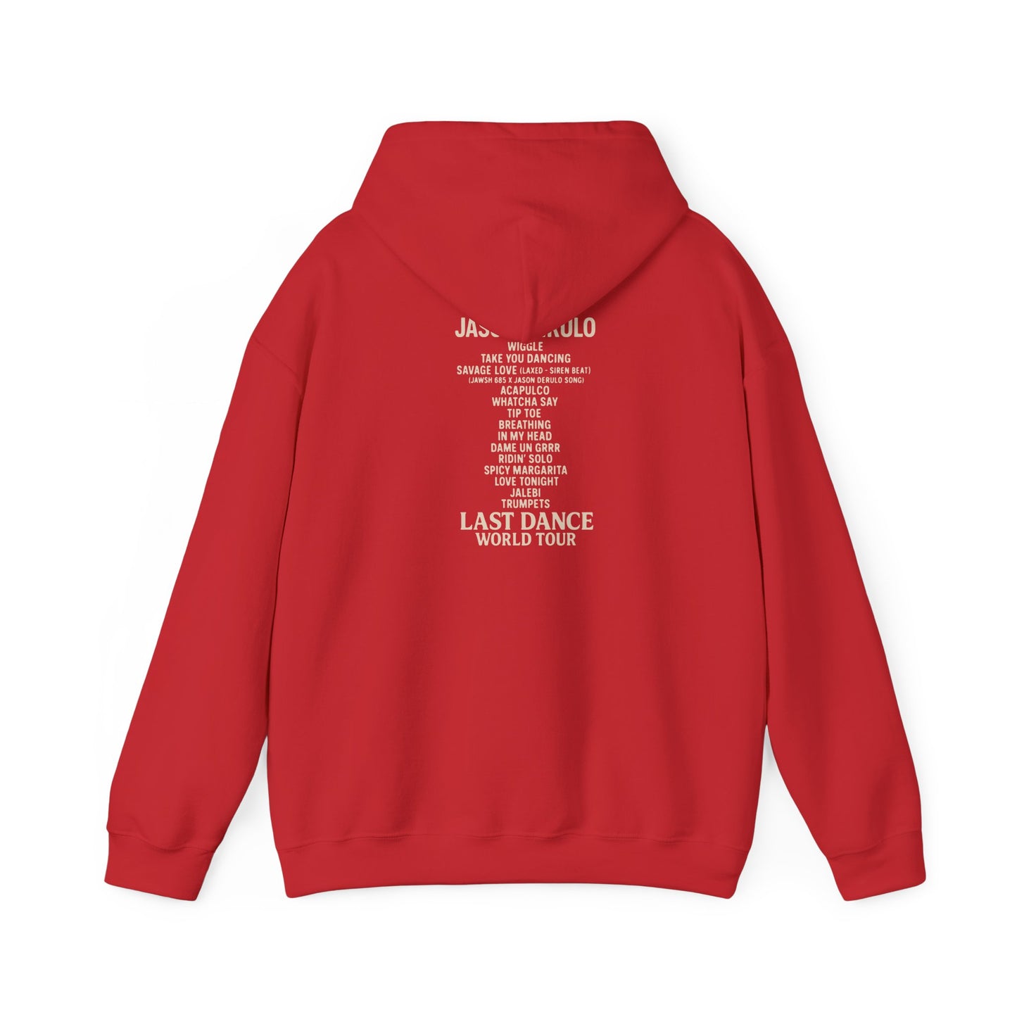 Unisex Hoodie with Jason Derulo Last Dance World Tour Design, Casual Wear, Concert Apparel, Gift for Music Lovers, Stylish Sweatshirt