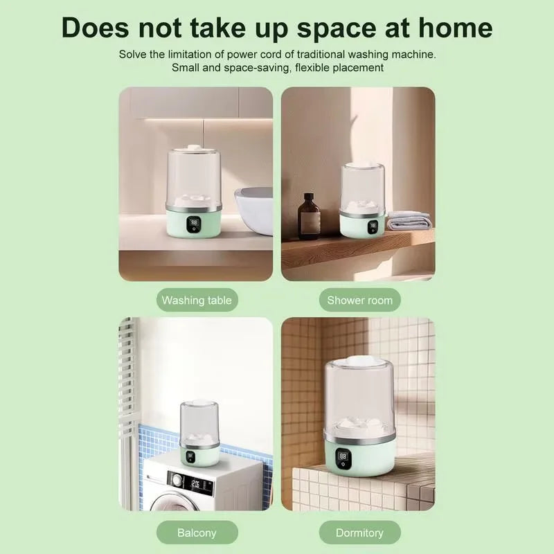 Mini Clothes Washer – Compact Laundry Machine for Travel, Dormitories & Apartments