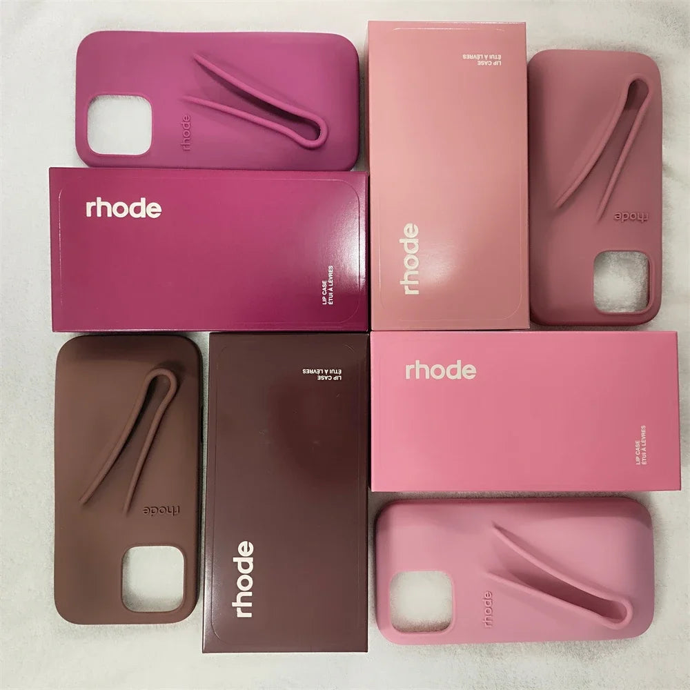 For iPhone 16 15 14 13 12 11 Pro Max Phone Case Espresso Set Plus Color Lipstick  Rhode Box